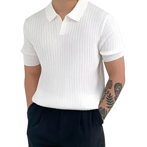 ClassyLondon™ |Ribbed Cotton Polo