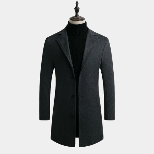 Edward™|  Long Cotton Jacket New Wool Blend