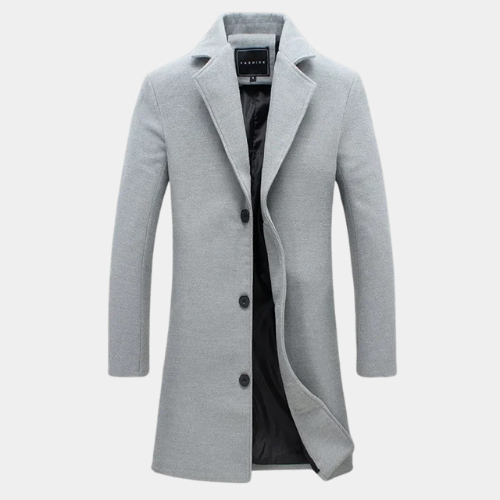 Edward™|  Long Cotton Jacket New Wool Blend