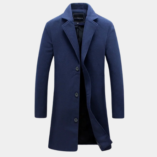 Edward™|  Long Cotton Jacket New Wool Blend