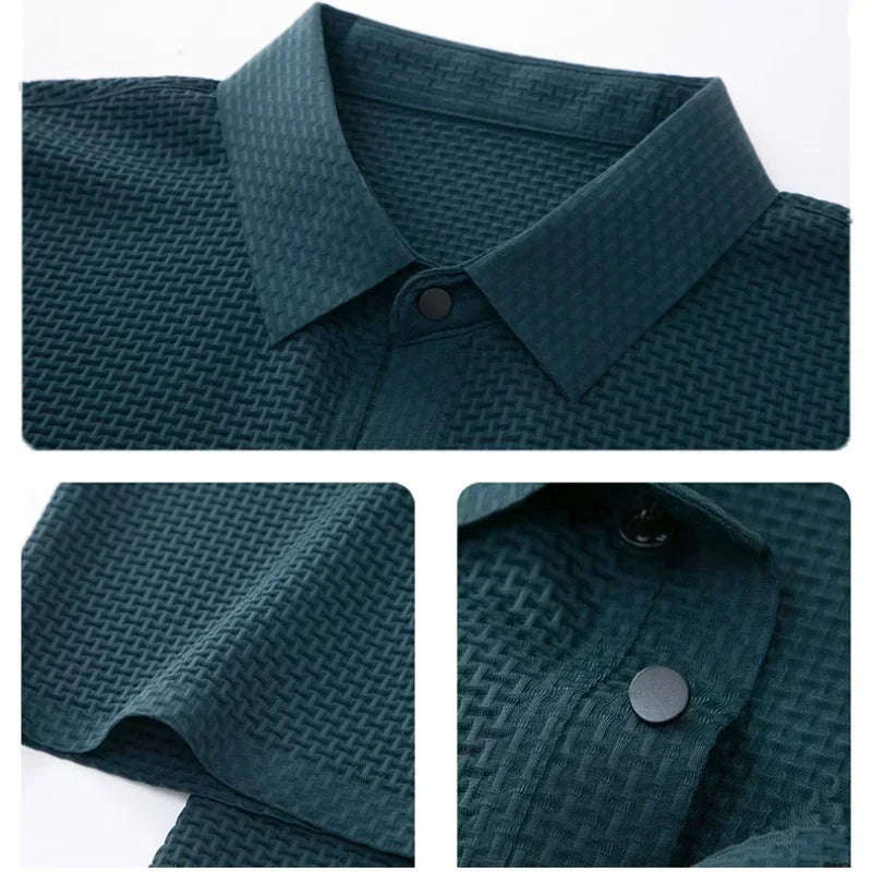 ClassyLondon™ | Silk Polo (Anti-Wrinkle)