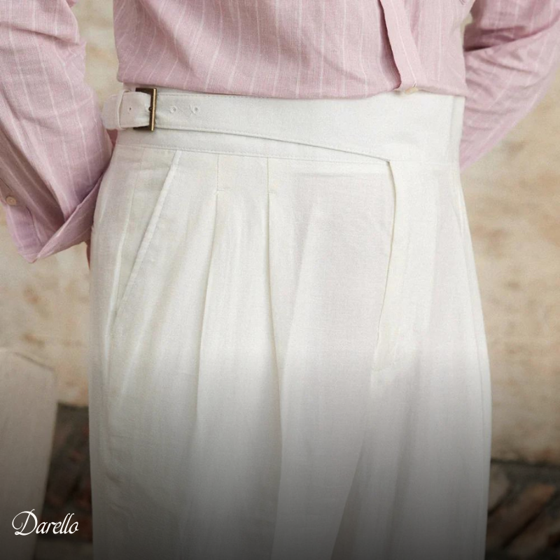 ClassyLondon™ | linen-blend Pantalon