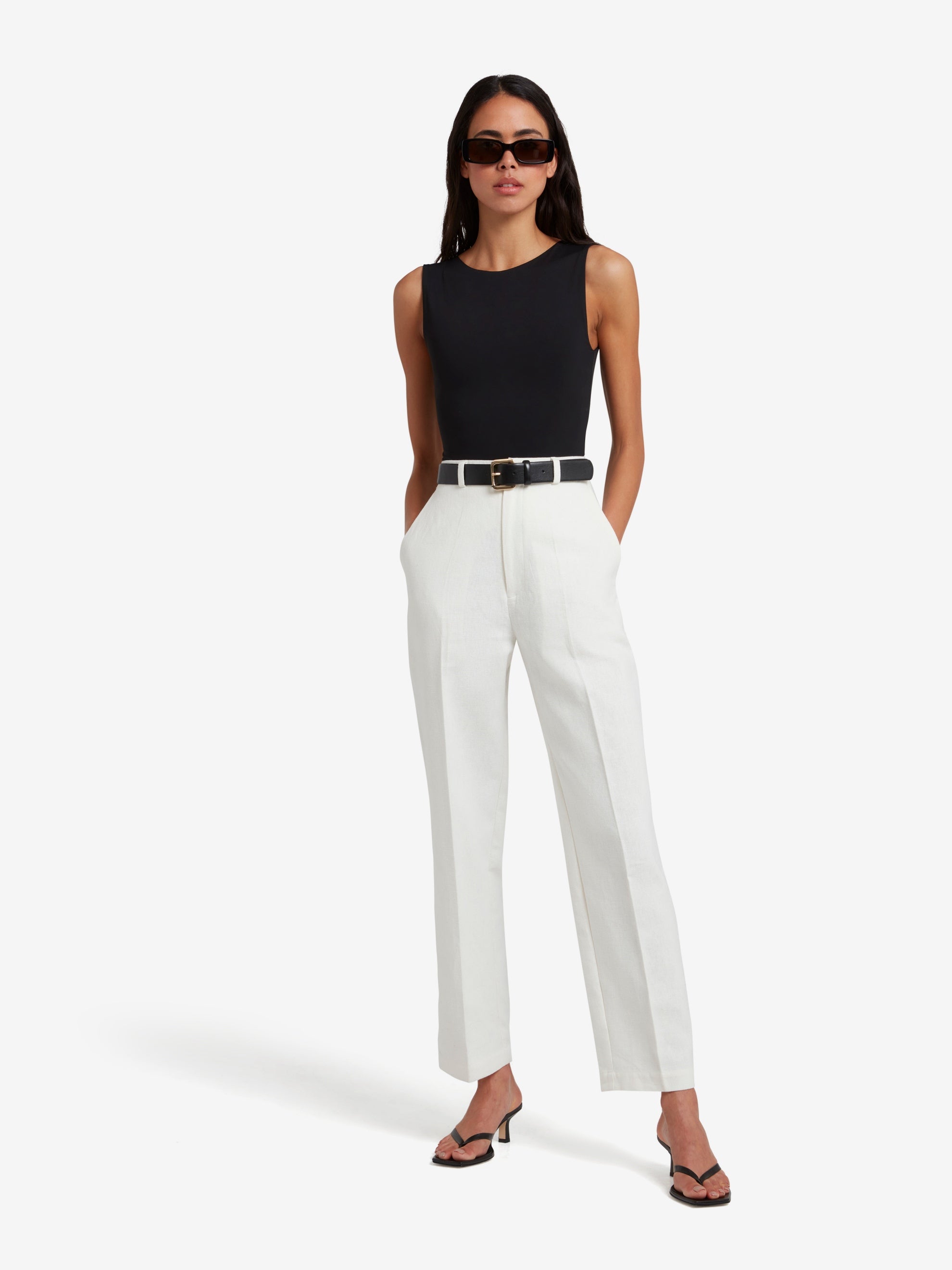 ClassyLondon™ |Leg Trousers - White