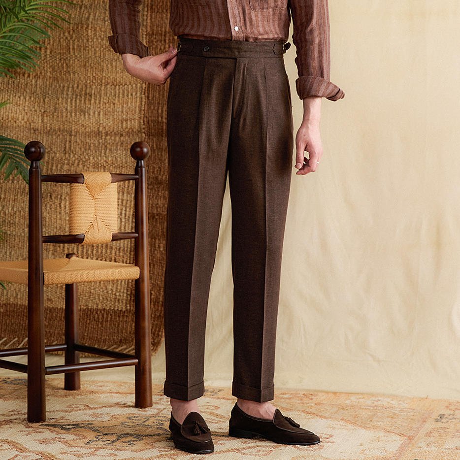 ClassyLondon™ | Tuscany linen trousers